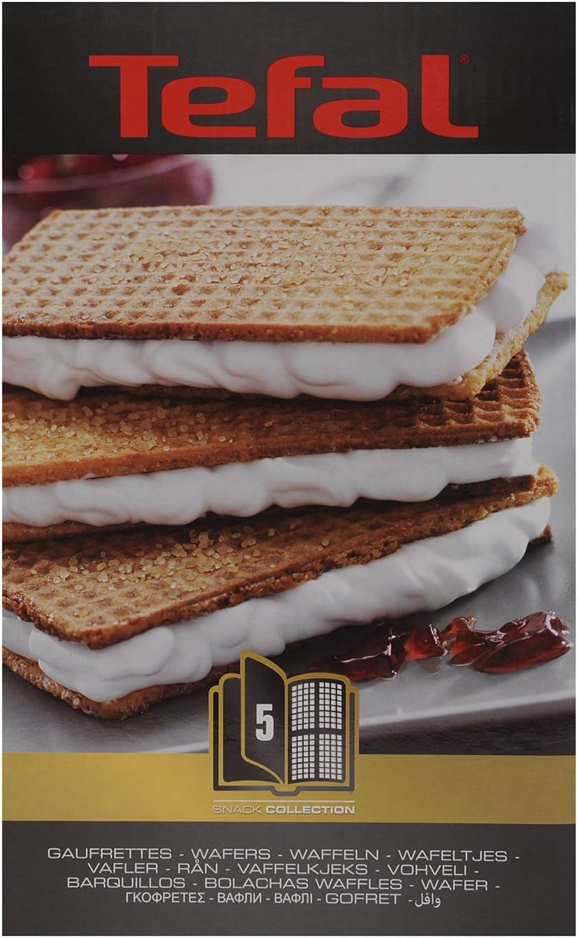Tefal - Snack Collection - 2 plaques gaufrettes, 1 livre recettes XA800512