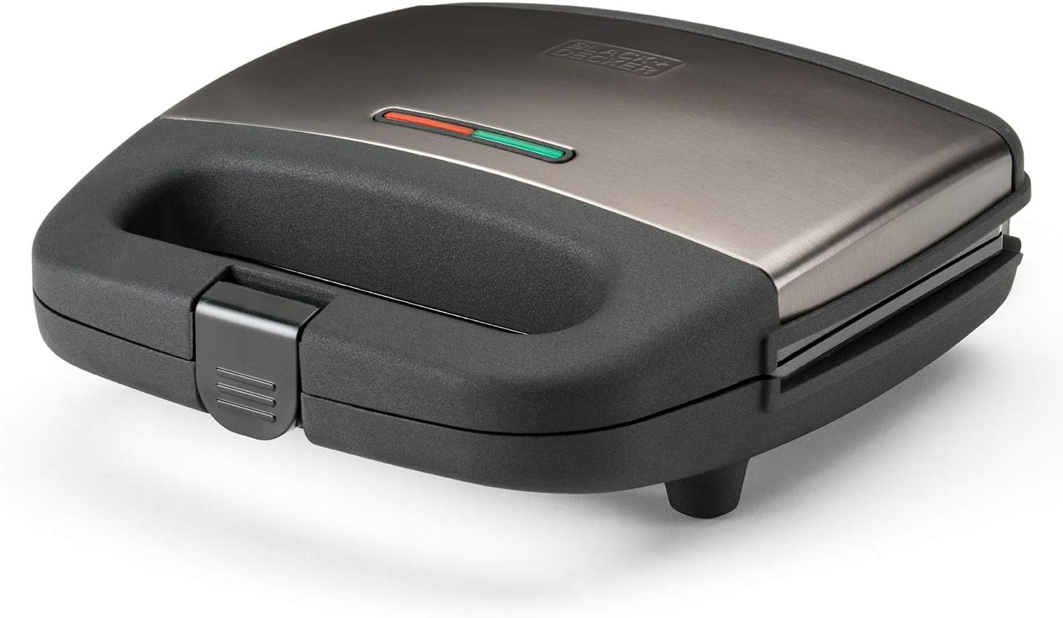 BLACK+DECKER - Série BXSA - 750W, plaques antiadhésives, inox, BXSA750E