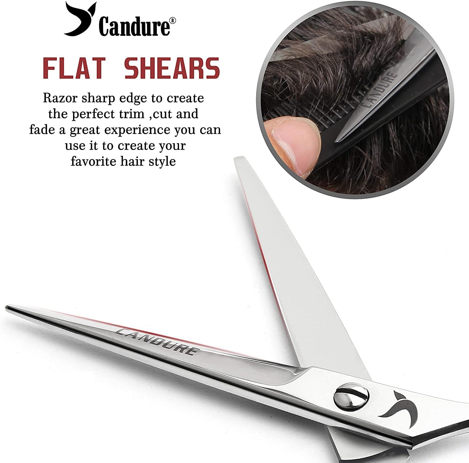 Candure - Set ciseaux coiffure pro 5.5