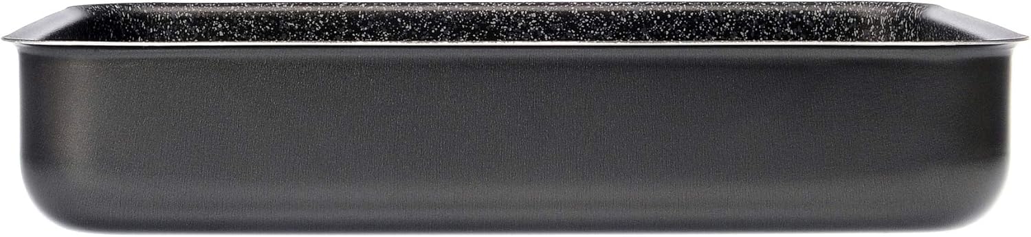 Alluflon - Tradition Italie - 35x25 cm - plat à lasagnes alu noir