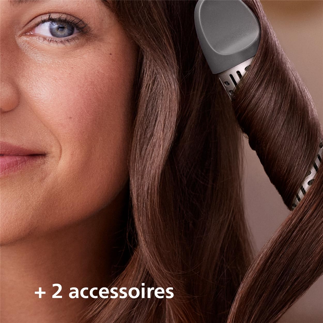 Philips - AirStyler 7000 - coiffeur volumisant, brosse rotative, tourmaline, céramique, 2 accessoires - BHA710/00