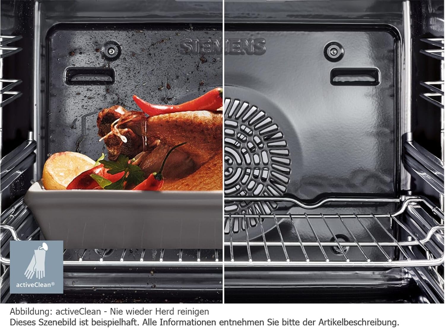 Siemens - four encastrable pyrolyse - 60 cm - multifonction, nettoyage facile, VB578D0S0