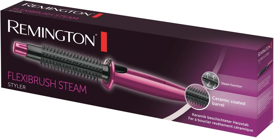 Remington - Brosse chauffante céramique, chaleur uniforme, ondulation, CB4N