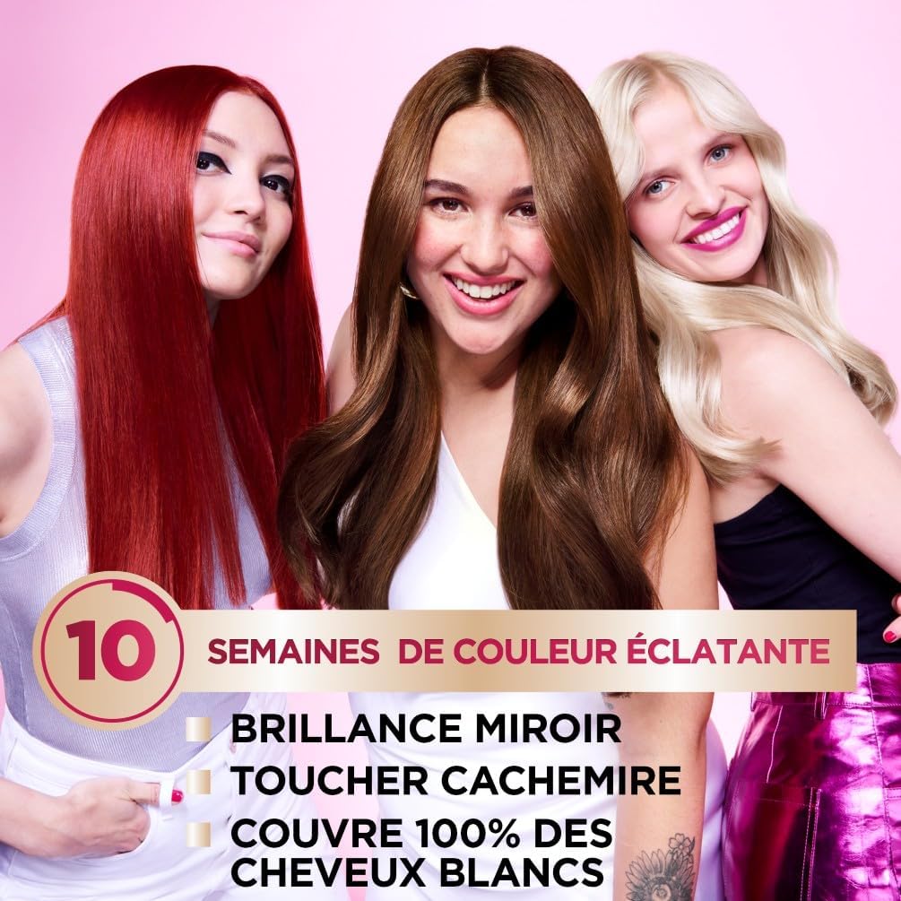 Garnier - Color Sensation Permanente - Châtain Foncé, couvre 100%, tenue 10 semaines