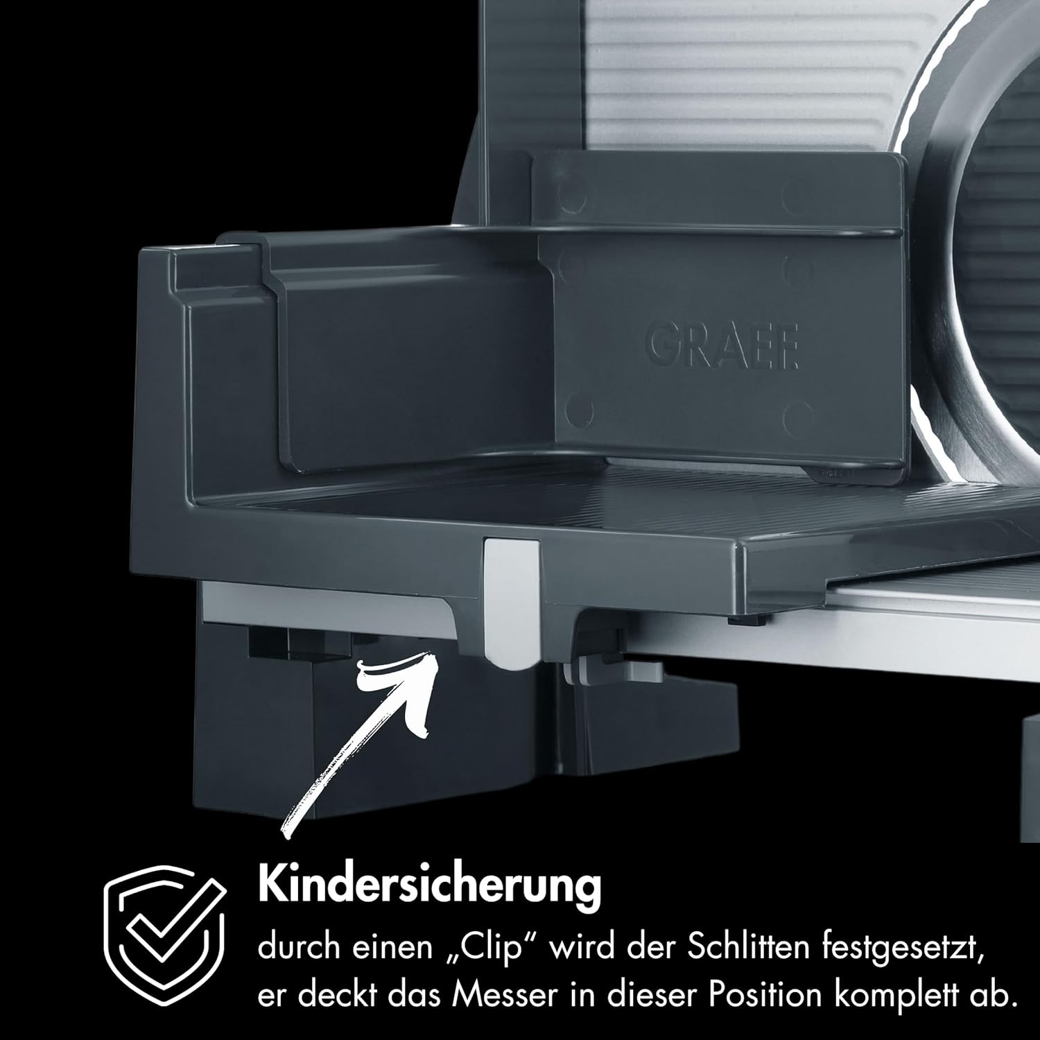Graef - trancheuse universelle, lame 170mm, coupe 0-20mm, sécurité enfants, G50