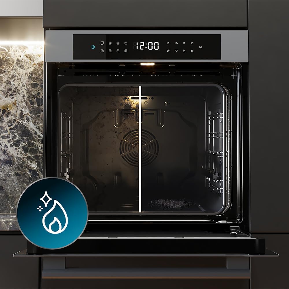 Cecotec - Four encastrable 60cm, 81L, pyrolyse, airfryer, P506000