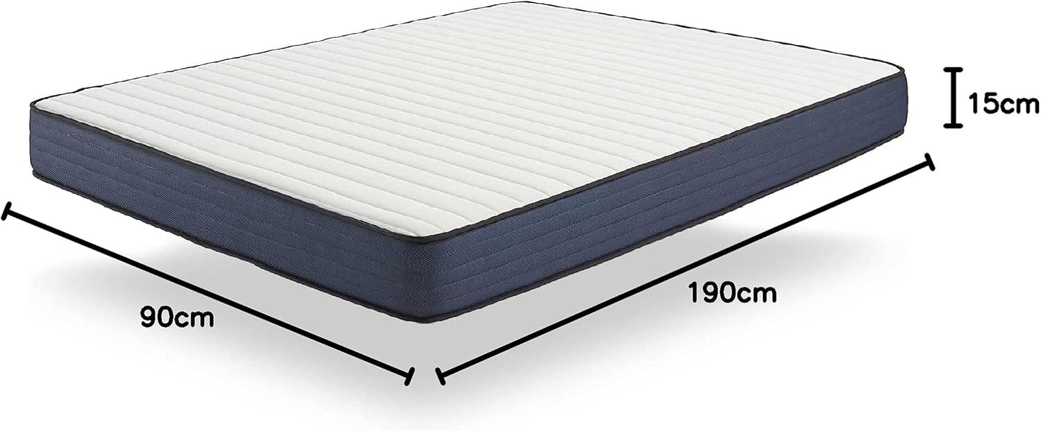 NATURALEX - PerfectSleep - 90x190 cm - mousse mémoire, latex, 7 zones, réversible