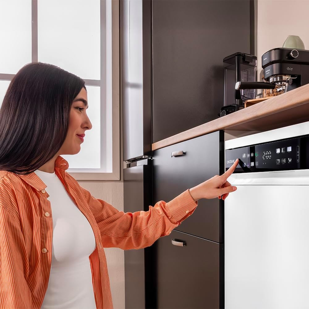 Cecotec - Bolero Aguazero 6210 D - 60cm - lave-vaisselle 15 couverts, écran FullColor XXL, Dual Zone, Aquastop, sécurité