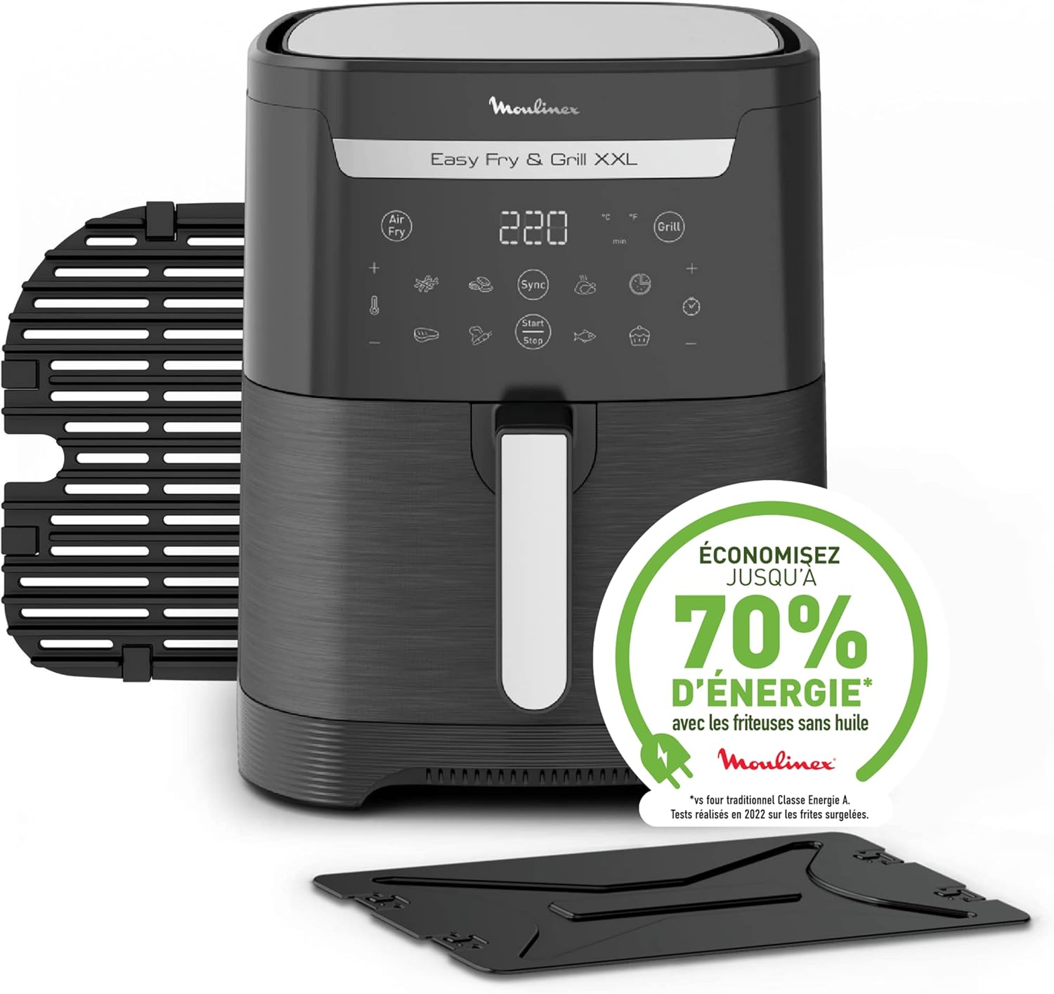 Moulinex Easy Fry & Grill XXL - 6,5L - 8 programmes, séparateur, gril, EZ801810