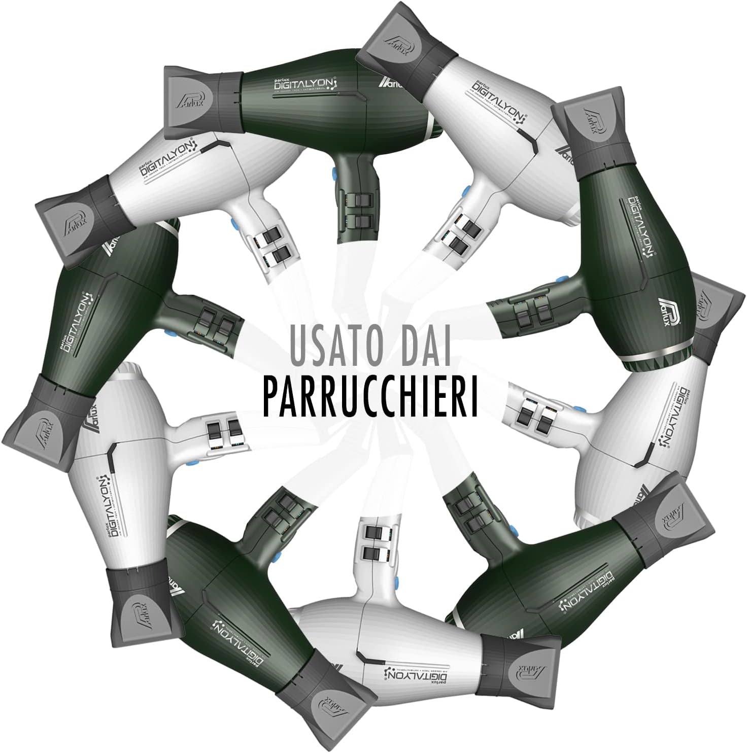 Parlux - Digitalyon série - léger, puissant, anthracite, ionique
