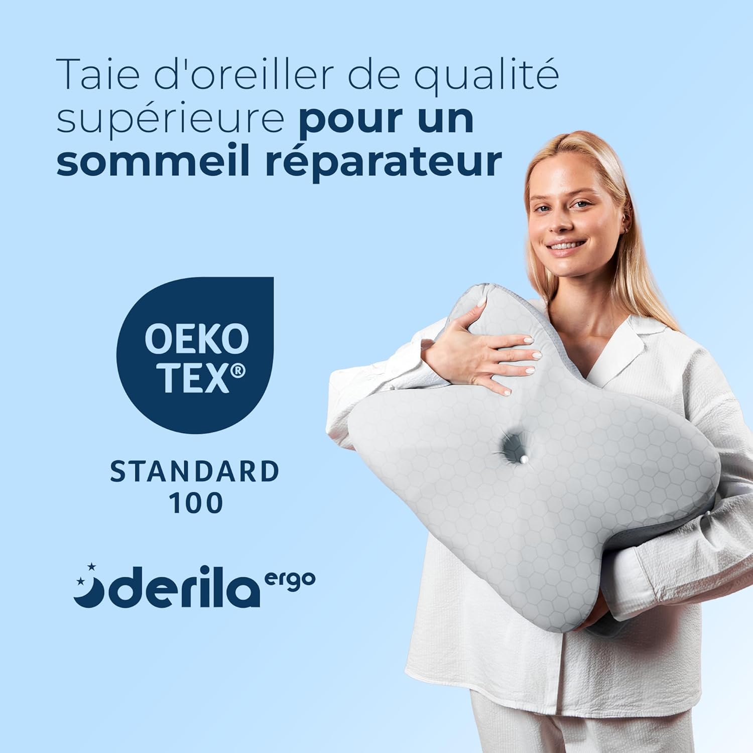 Derila - Ergo Taie d’Oreiller Thermique - régulation thermique PCM