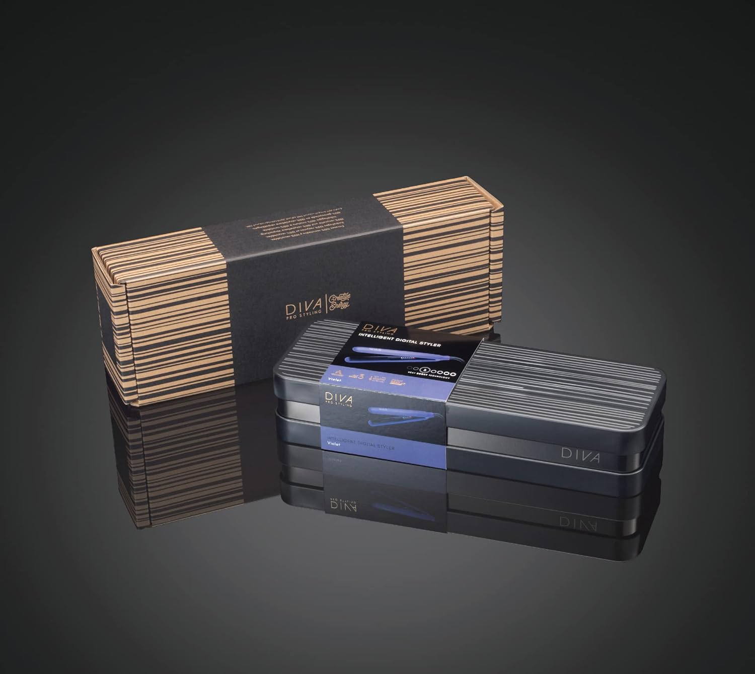 Diva - Styler Digital violet - plaques céramique - lissage rapide