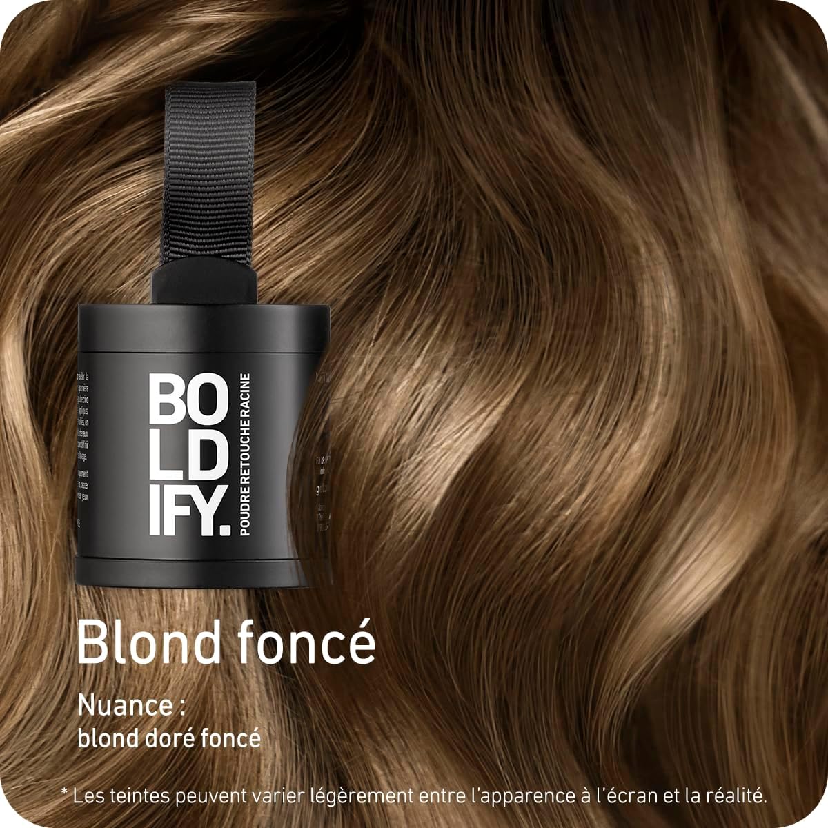 BOLDIFY - Poudre de racines 10g - couvre cheveux gris, blond foncé