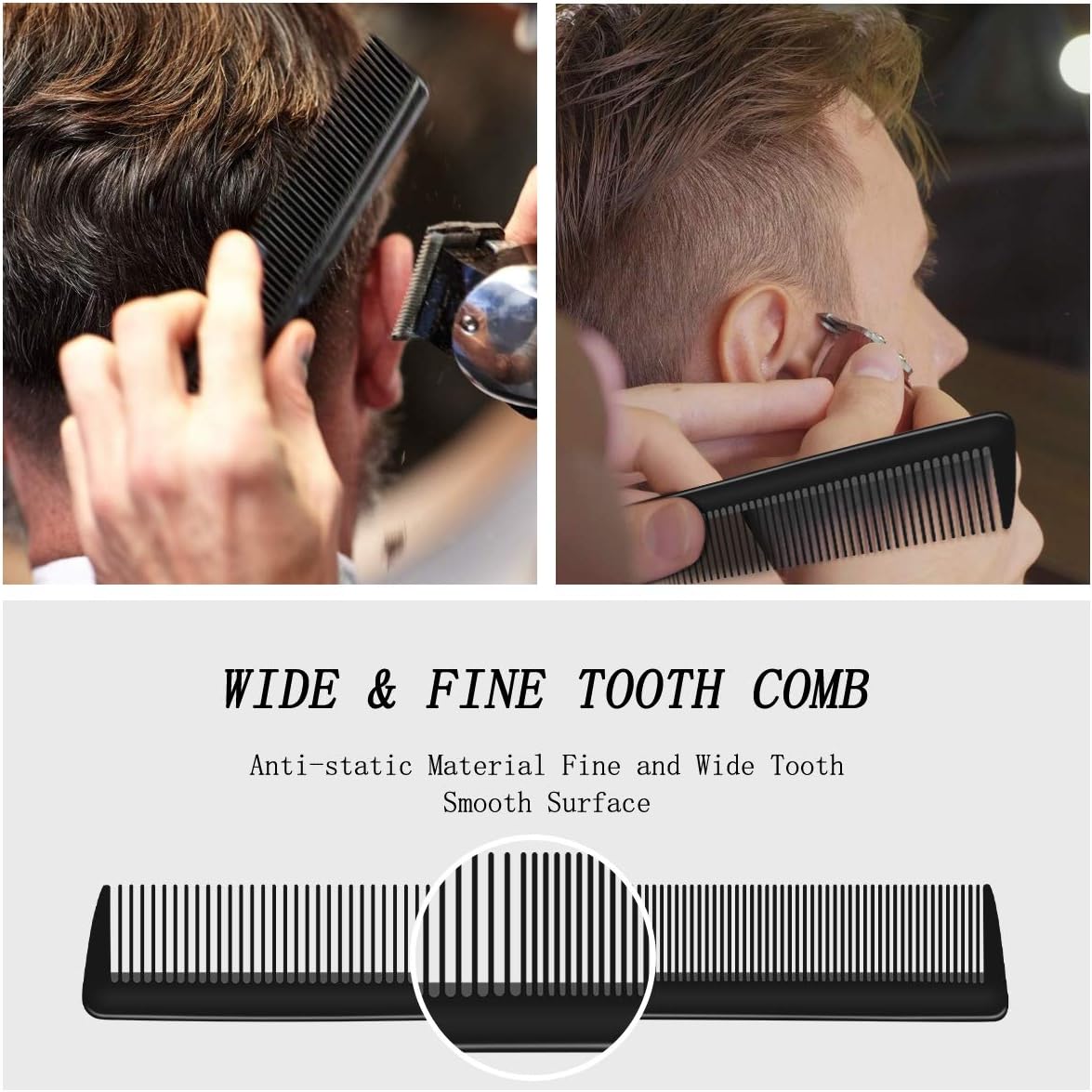 URAQT - set de 3 brosses/coiffants - antistatique, pro salon