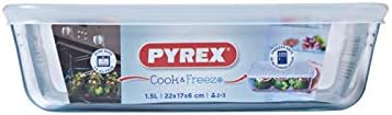 Pyrex - Cook & Freeze plat rectangulaire 22x17 cm avec couvercle