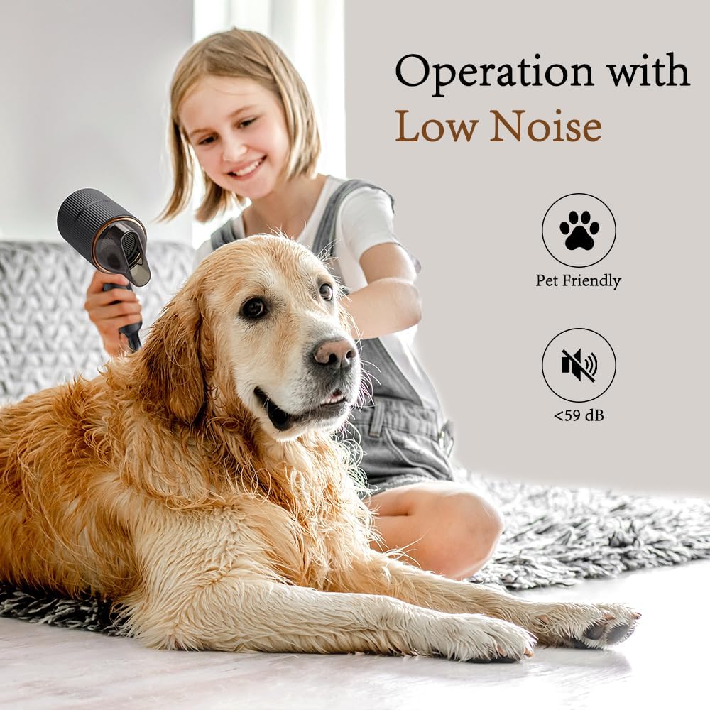 RESCIEN - Sèche-cheveux ionique pliable - 10x7x19cm - 2000W, léger, sèche rapidement, voyage - 2026