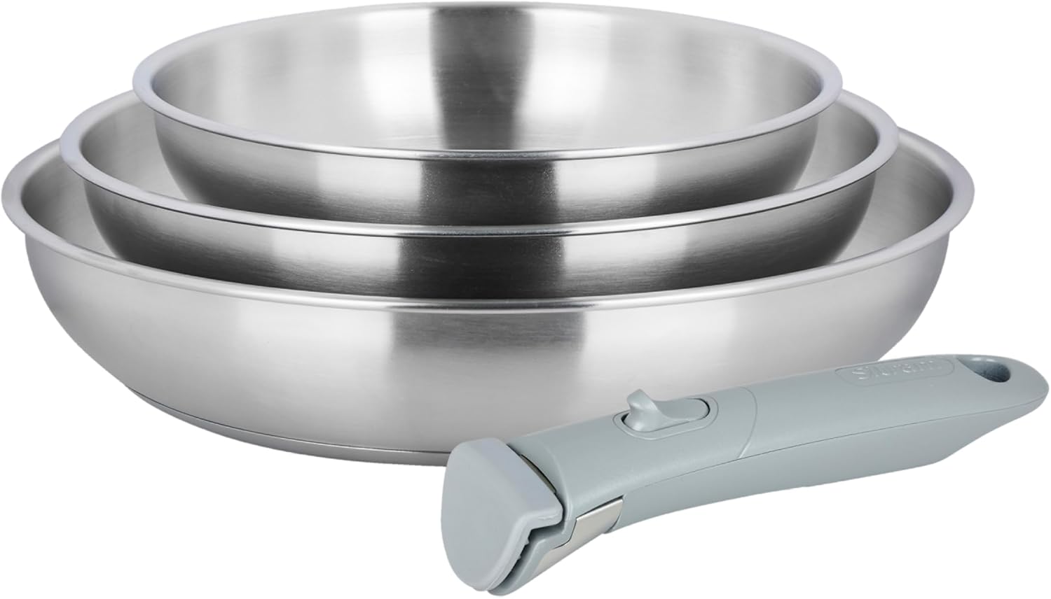 Sitram - Arpege inox - 20/24/28 cm - sans revêtement, manche amovible 716942