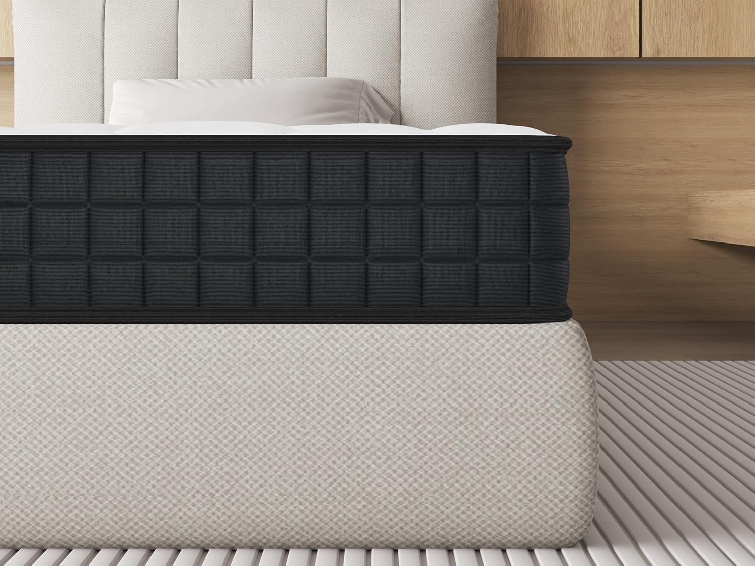 Matelas - mousse moelleuse, 90x190x14 cm, confortable, respirant