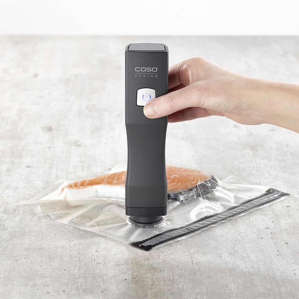 CASO - Vacu OneTouch Eco-Set - 3 bocaux, 10 poches, rechargeable, 150 min