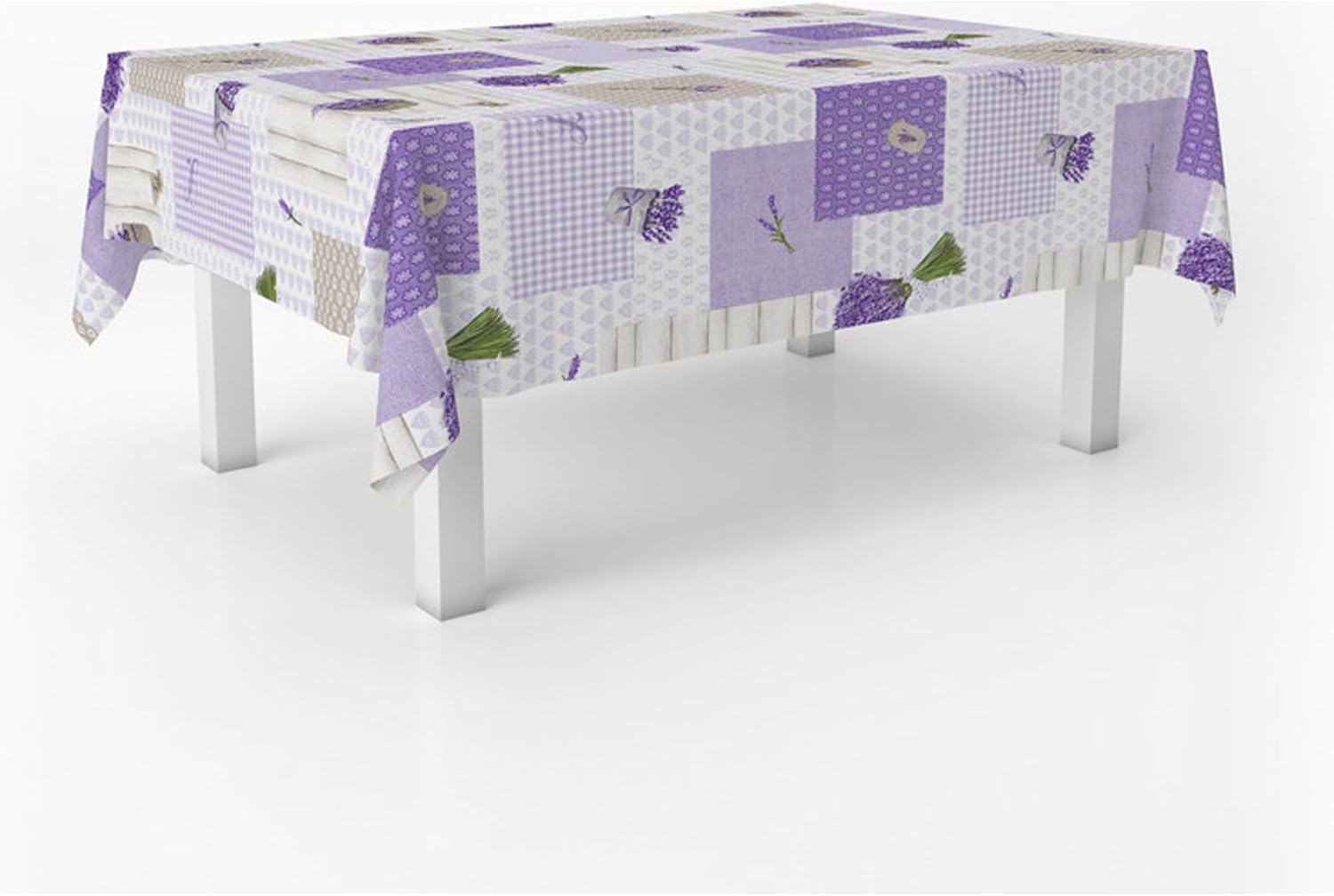 Nappe en toile cirée - rectangulaire, 220x140 cm, anti-taches, imperméable, entretien facile