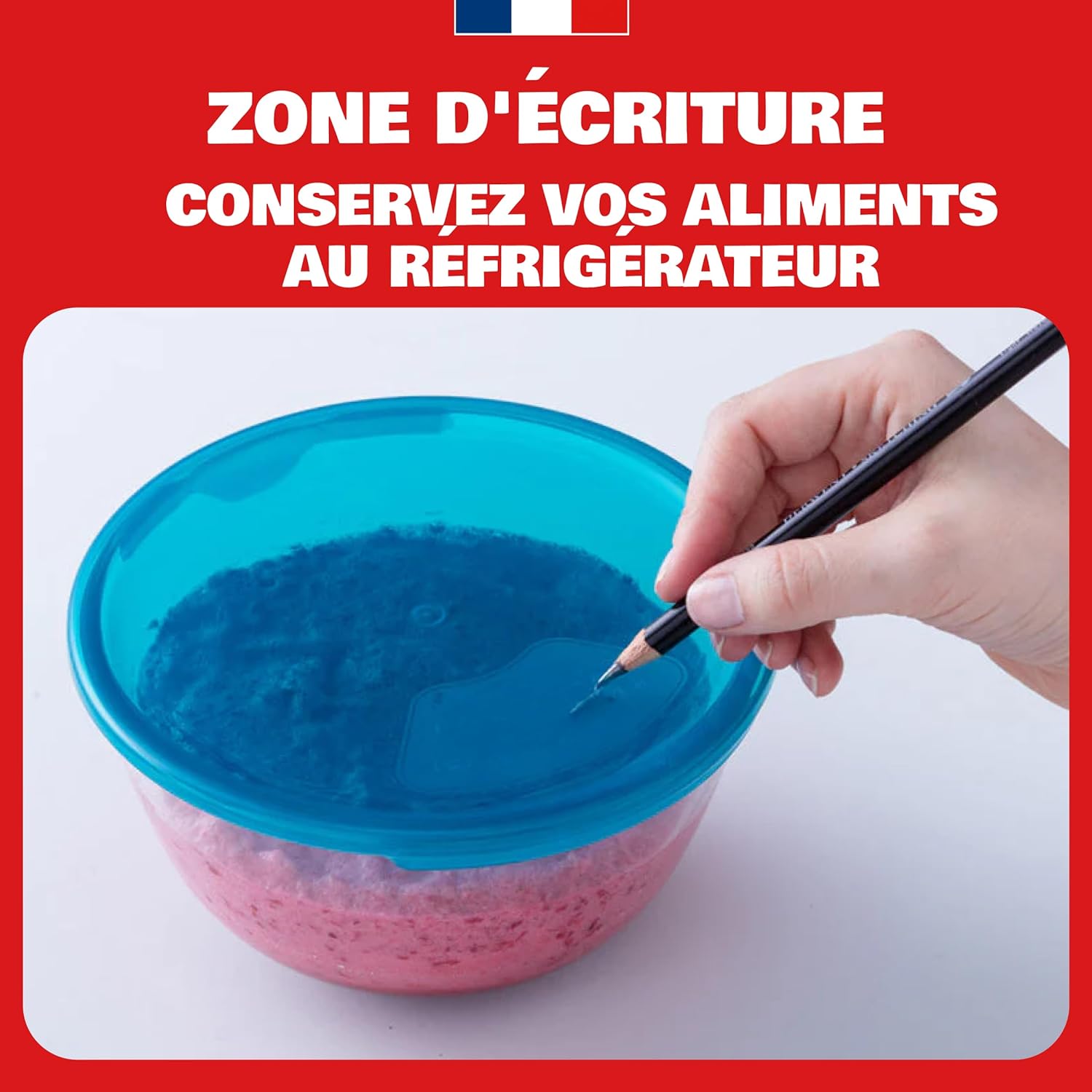 Pyrex - saladier gigognable 1.1L - verre borosilicate, couvercle