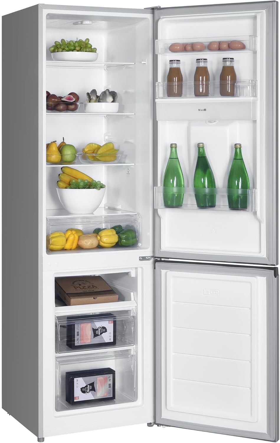 GEDTECH - réfrigérateur combiné bas - 262L, classe E, silver - GCB262SL