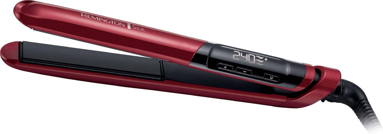 Remington - Lisseur Silk - écran LCD, céramique soie, 150-240°C, S9600
