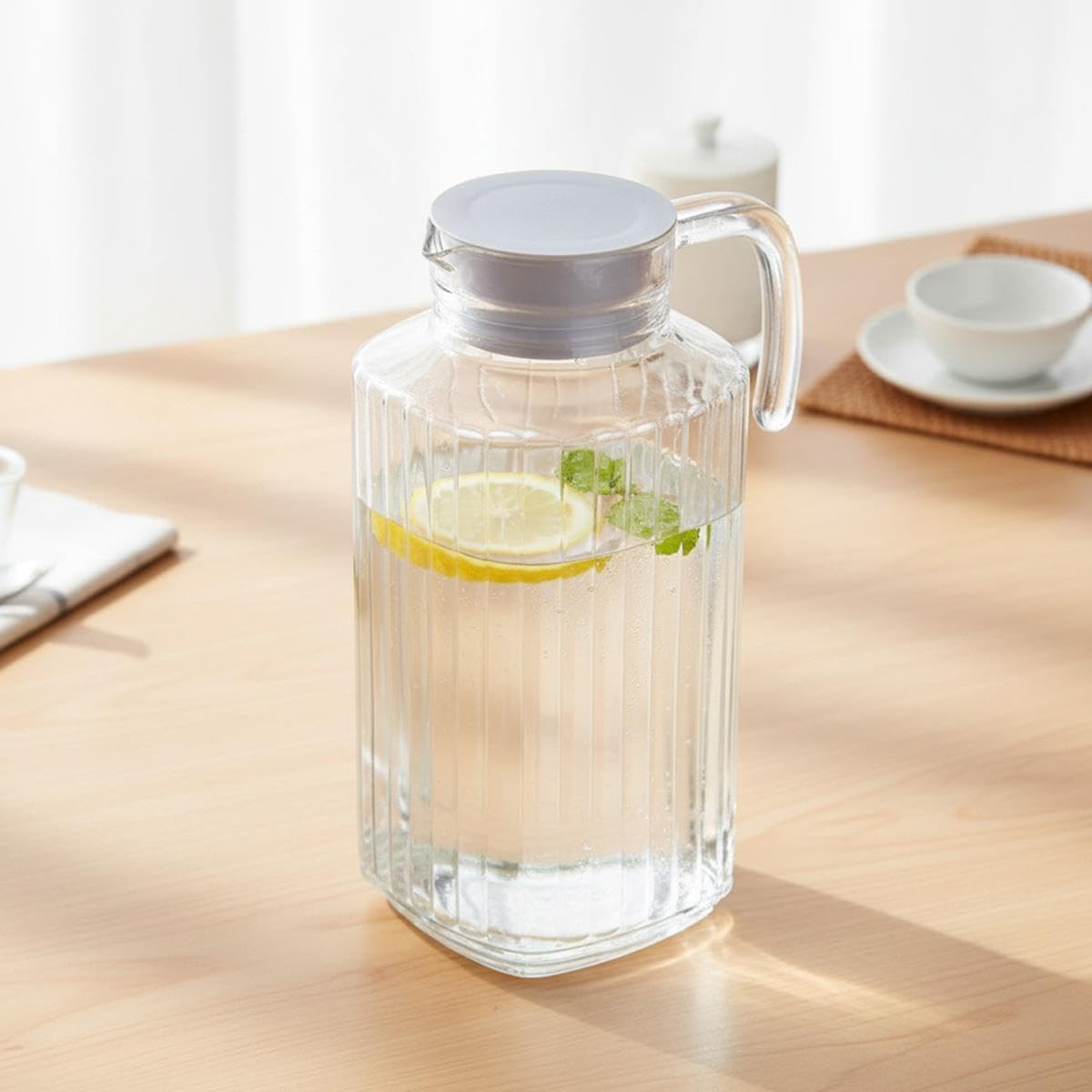 Luminarc - Quadro - pichet 1,7L - couvercle blanc, réfrigérateur