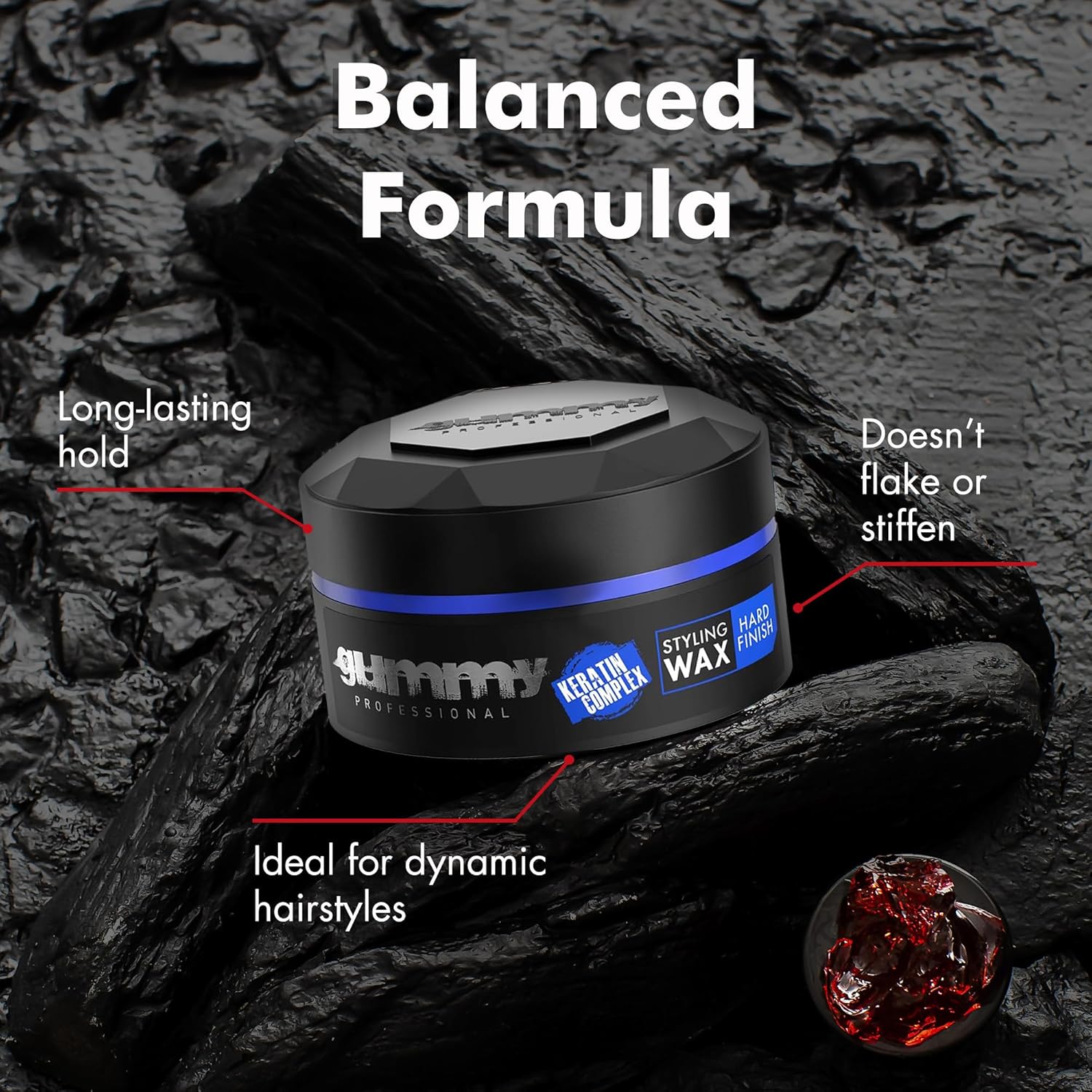 Fonex - Gummy Hard Finish - 150ml - Cire coiffante effet fort