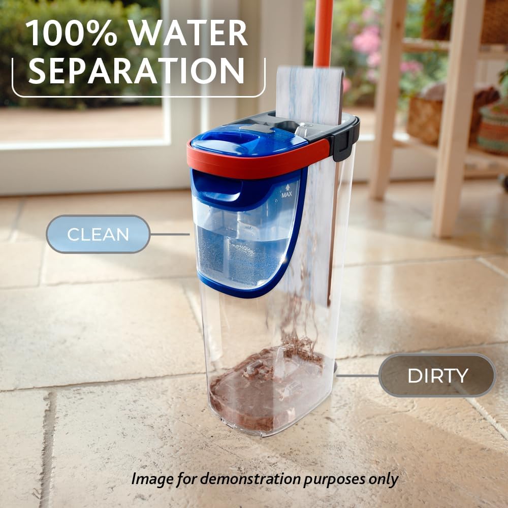 Vileda - H2prO - balai plat, microfibre, eau propre et sale séparées