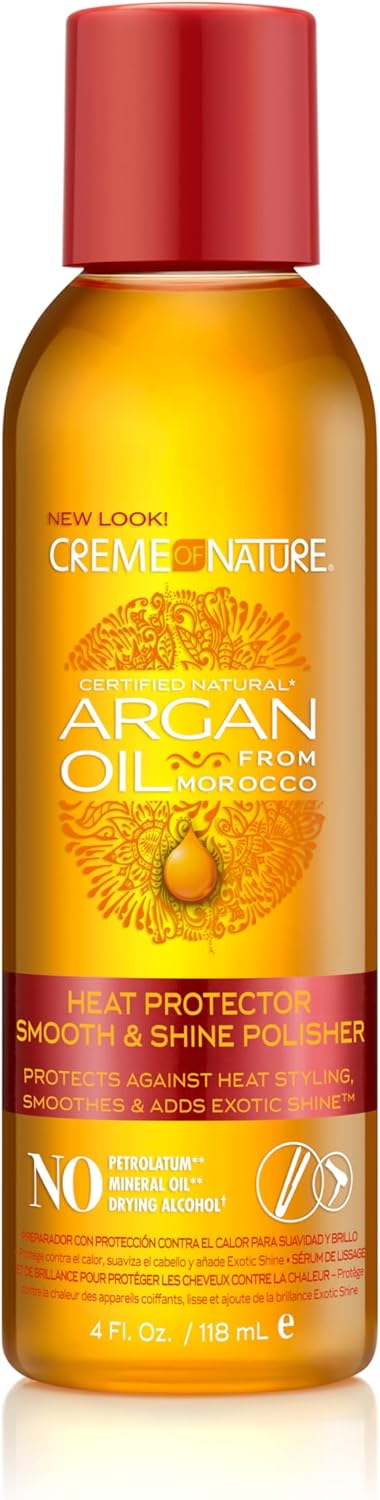 Creme of Nature - Argan Oil Heat Protector - 118ml - soin apaisant cheveux bouclés sans rinçage