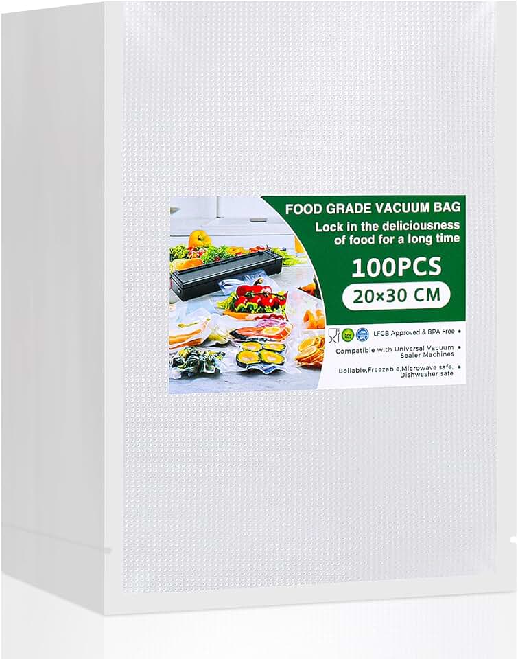 Vinabo - sacs gaufrés - 20x30 cm - 100 sachets sous vide, cuisson