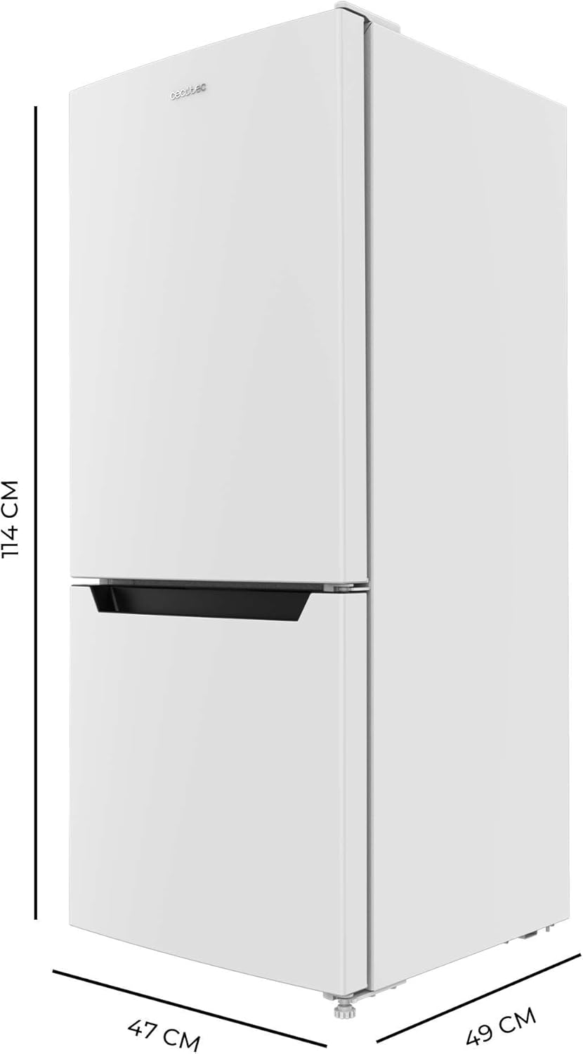 Cecotec - Bolero CoolMarket Combi - 117L, congélateur, Fast Freezing, blanc, E, 117 DF