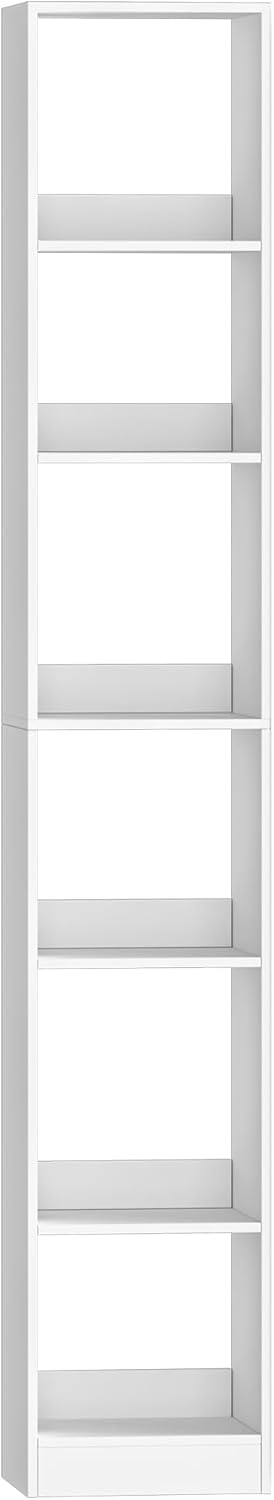 Hzuaneri - étagère scandinave, 24x30x184,4cm, blanc BC09603X