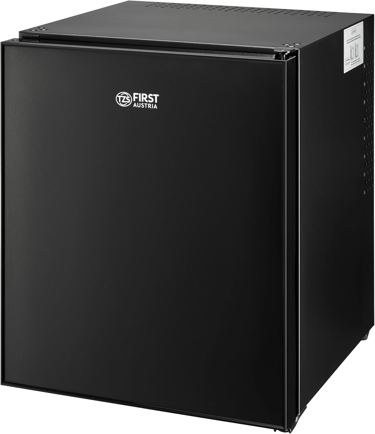 TZS First Austria - mini-frigo 40L silencieux, porte réversible, intérieur éclairé, compact pour bureau ou hôtel