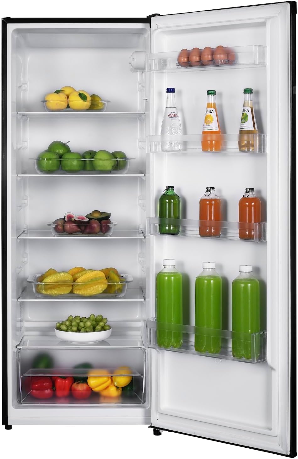 GEDTECH - réfrigérateur simple porte 230L classe E, noir, GSP230BL