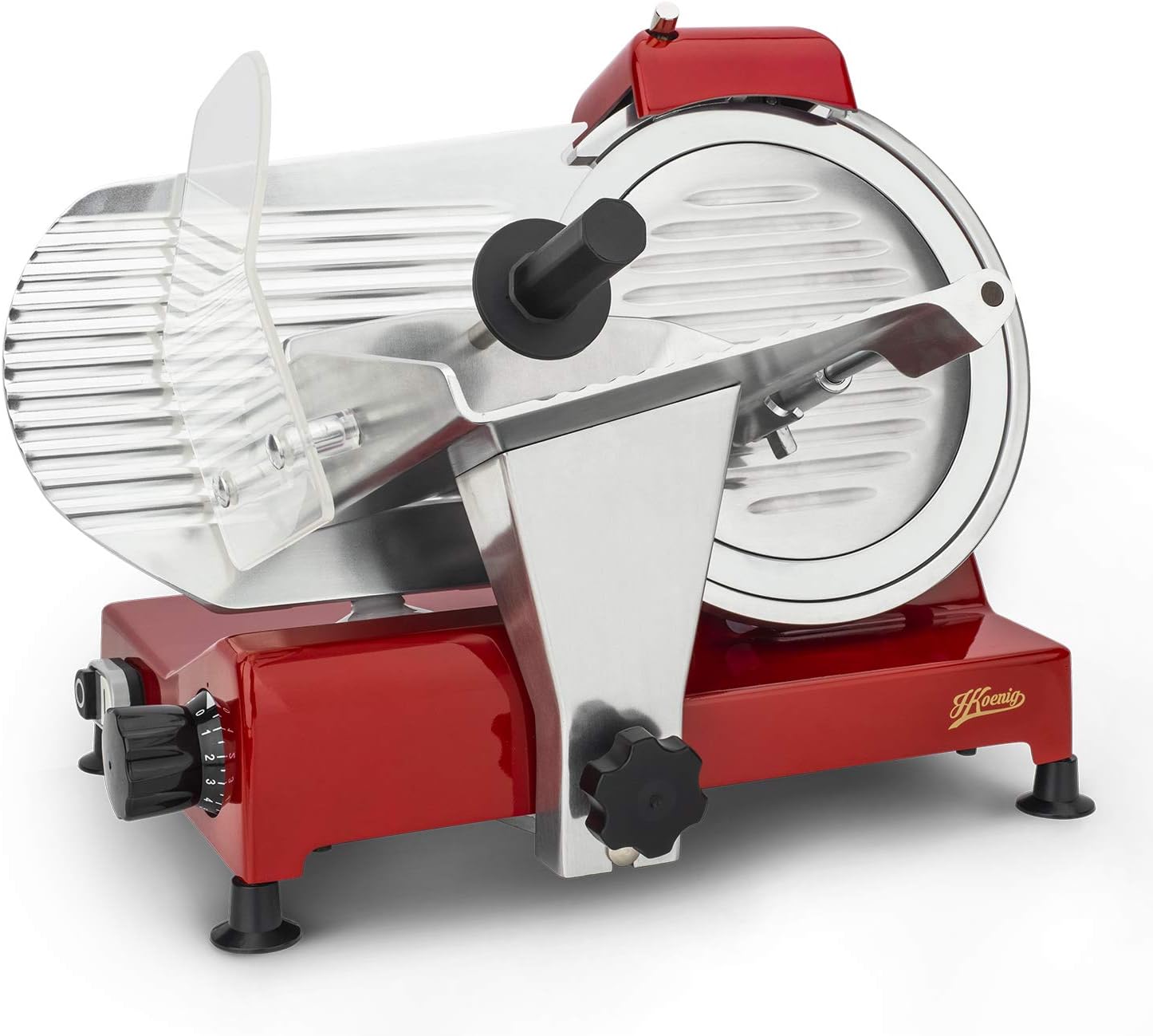 H.Koenig - trancheuse professionnelle - lame 25 cm - coupe 0-12 mm, aiguiseur intégré - MSX254