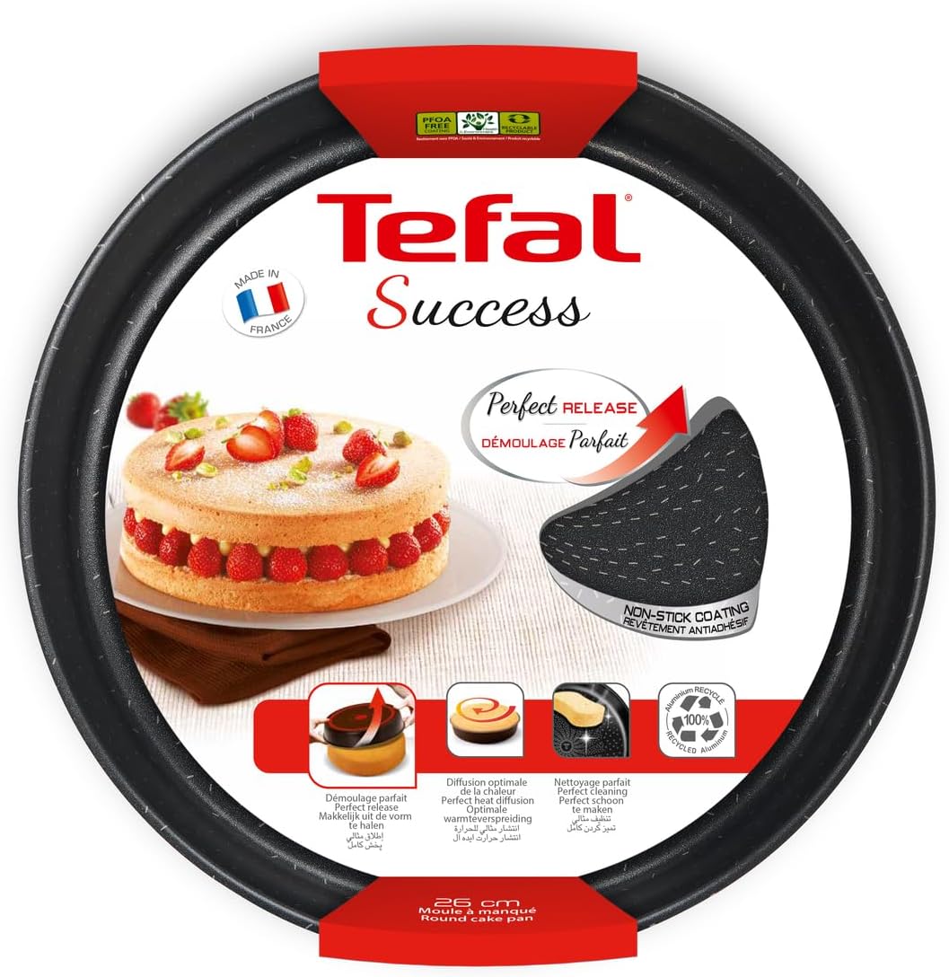 Tefal - Success moule à manqué 24 cm - aluminium recyclé, antiadhésif, fabriqué France - J1609602