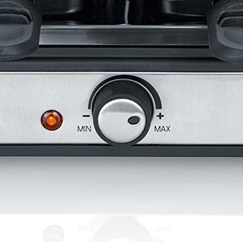Severin - raclette pierre naturelle, plaque crêpes, thermostat, 1400W, RG 2344