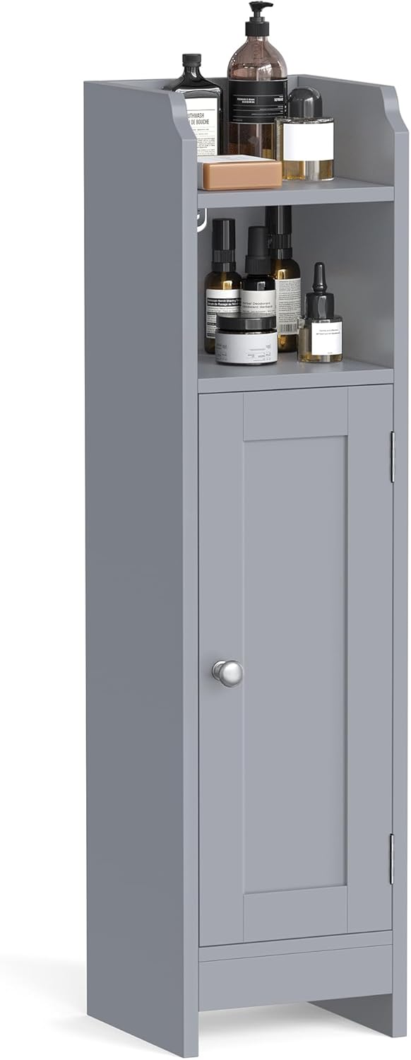 VASAGLE - armoire d’angle BBC310P36 - 20x18x80cm - étagères réglables, porte