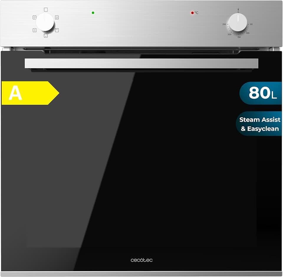 Cecotec - Four multifonction 80L, 2800W, 5 fonctions, Steam C126400