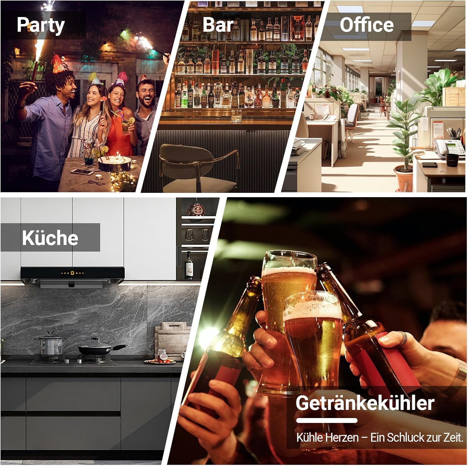 Mini-réfrigérateur - 80L - porte vitrée, 115 canettes, étagères réglables, affichage numérique