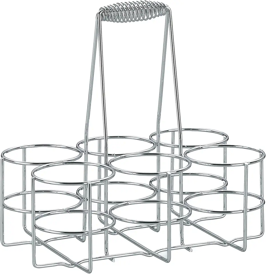 Kela - Loop Porte-bouteille en métal argenté 31x31x21 cm - 49880