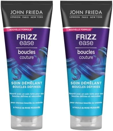 John Frieda - Frizz Ease Boucles Couture - 250ml x2 - soin démêlant anti-frisottis