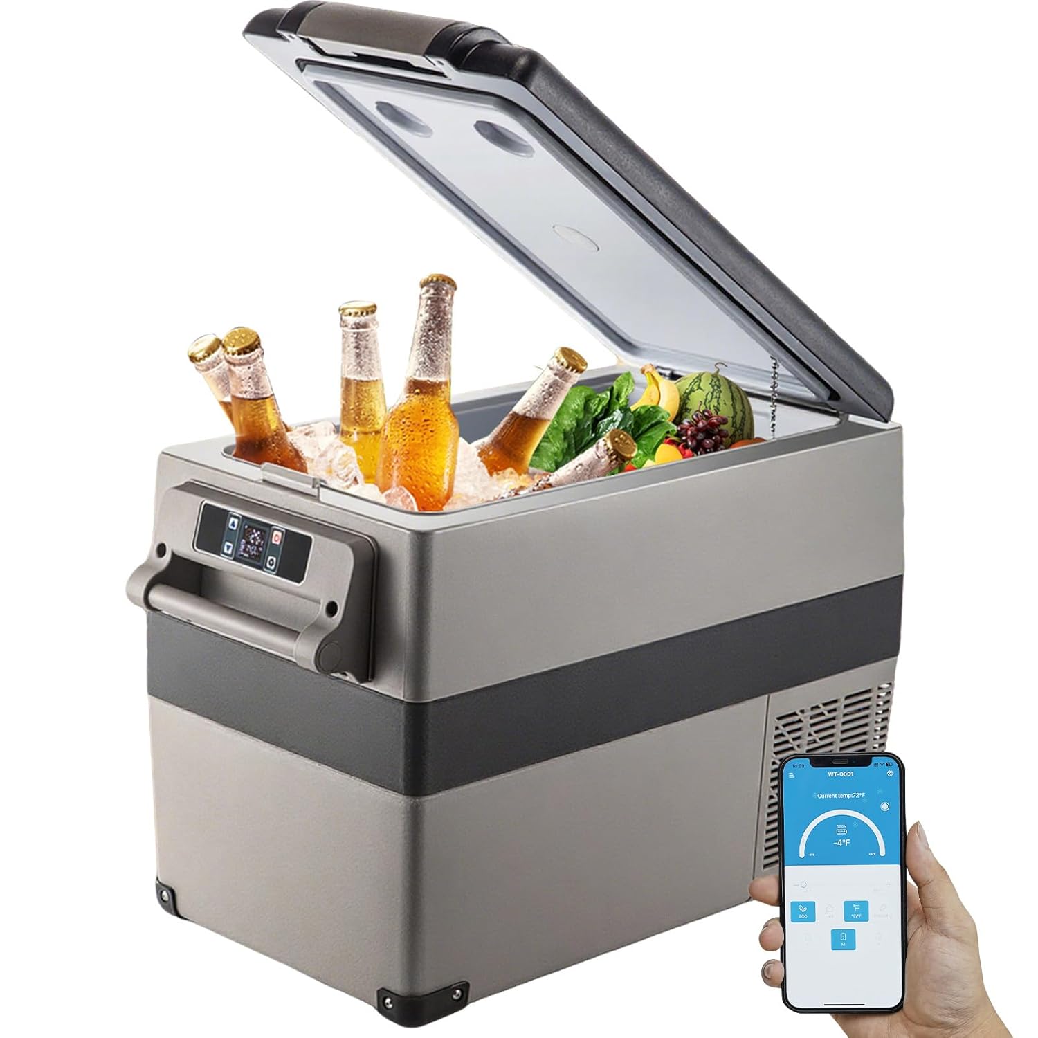 VEVOR - glacière électrique 45L - 60W - compresseur - 69,3x34,5x45,6cm