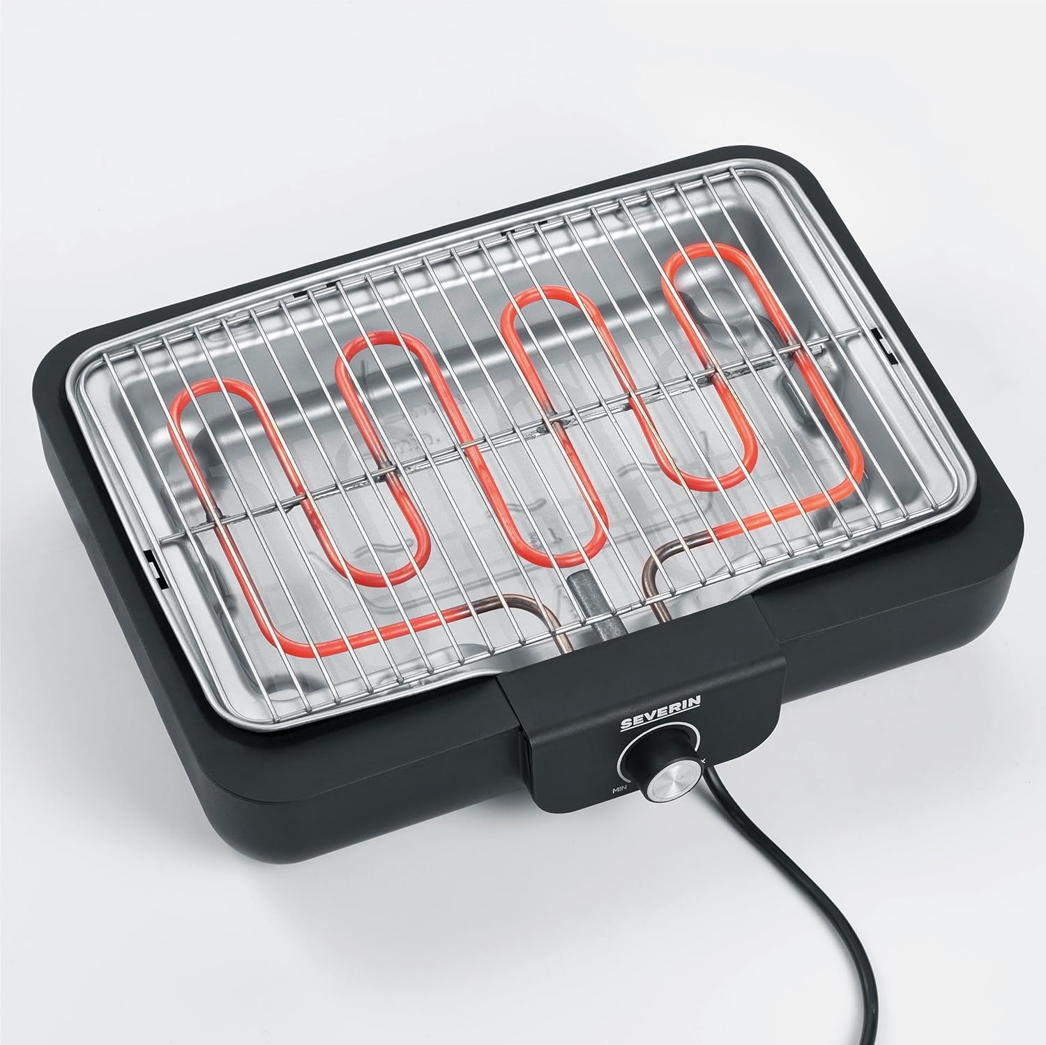 SEVERIN - Barbecue de Table - 37x29 cm - 2300W, grille inox, bac à eau