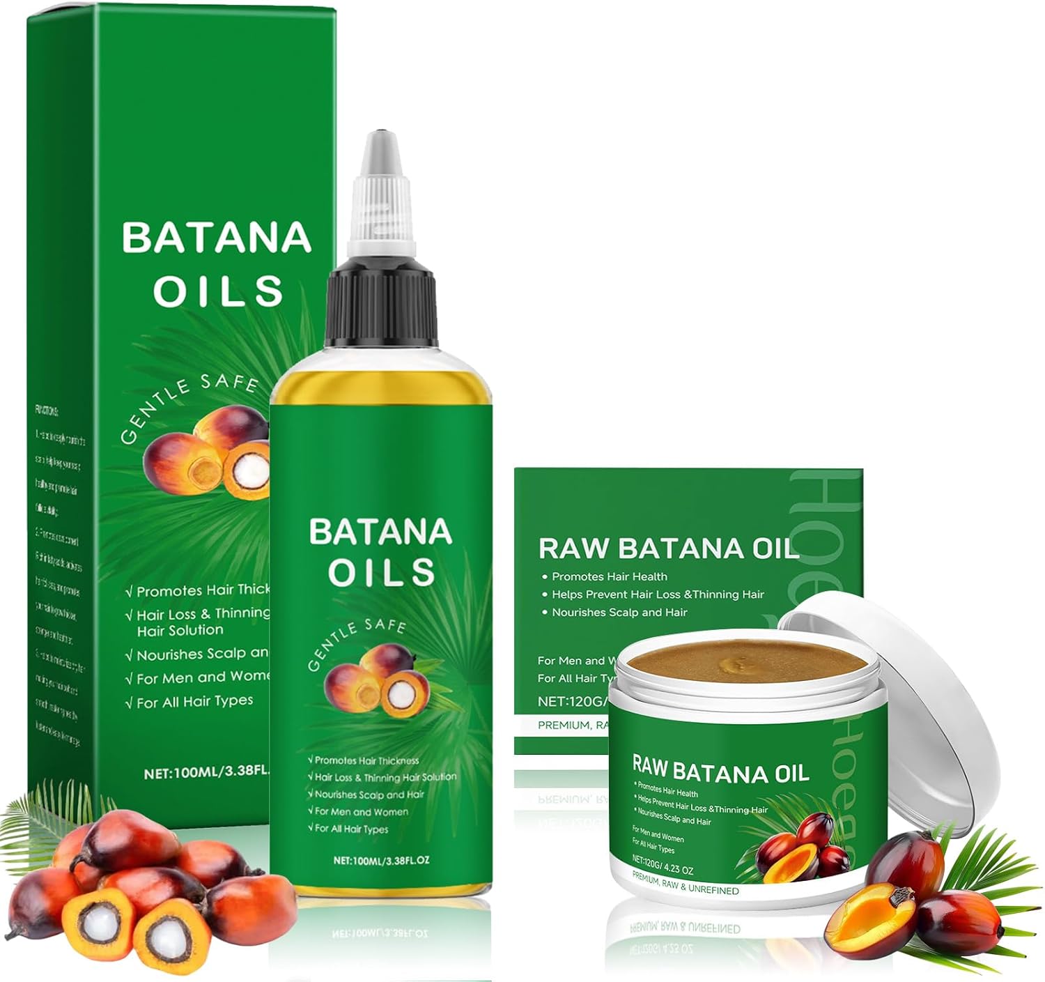 Crème Capillaire - soin à l'huile de Batana - croissance et nutrition cheveux