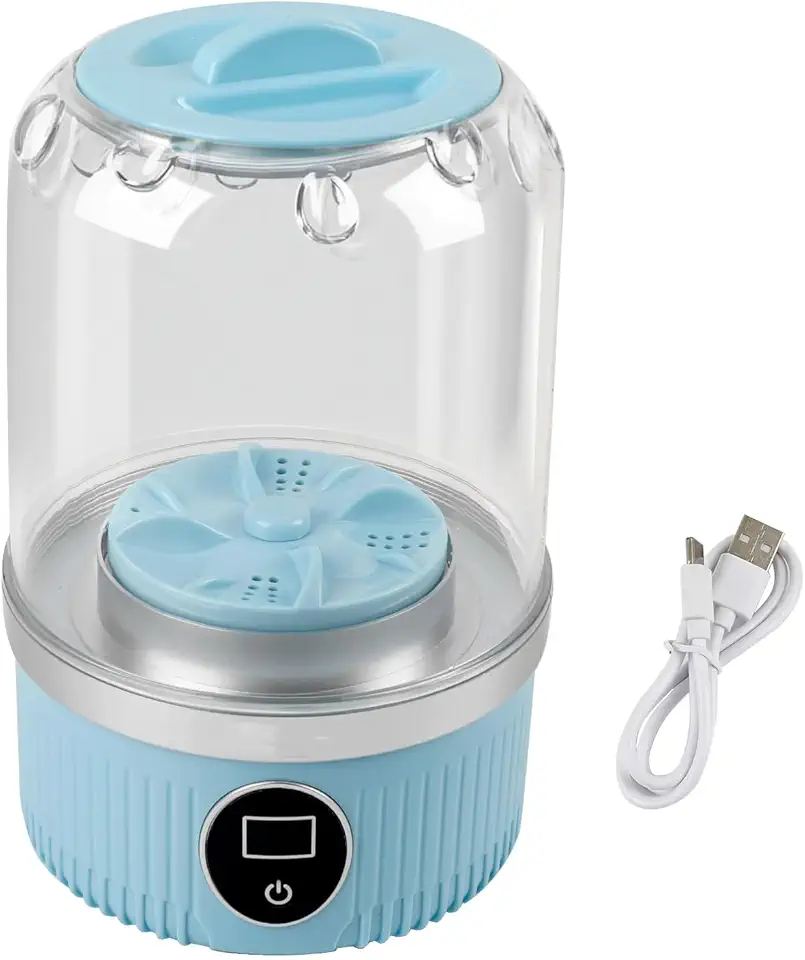 Mini machine à laver portable – compacte, sans fil, 2 modes, idéal sous-vêtements