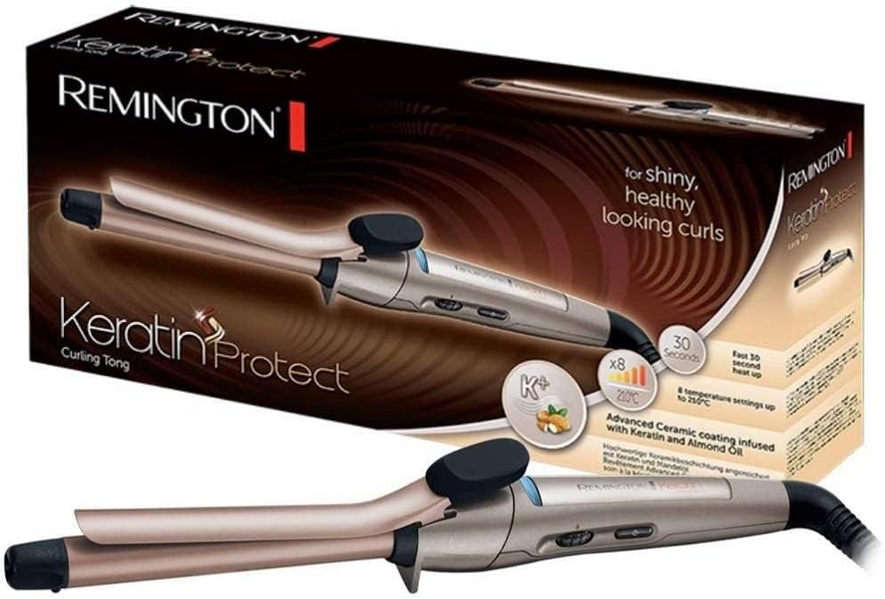 Remington - Keratin Protect - 19mm - Boucleur céramique kératine, 8 températures, CI5318