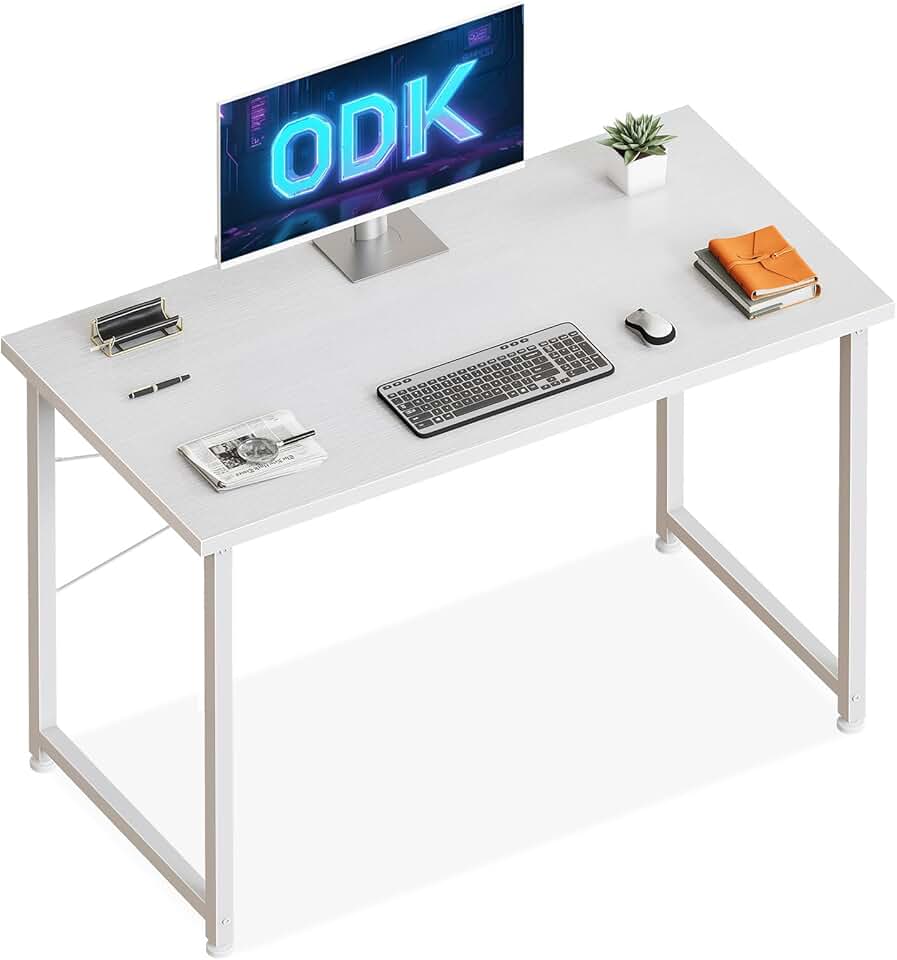 ODK - Bureau d’ordinateur compact - 100x48cm - espace gain de place